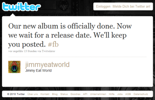 (c) JIMMY EAT WORLDs official Twitter page