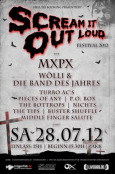 Scream It Out Loud Festival 2012 Flyer